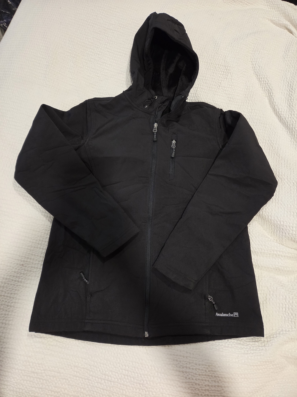 Avalanche Black Hooded Performance Jacket
